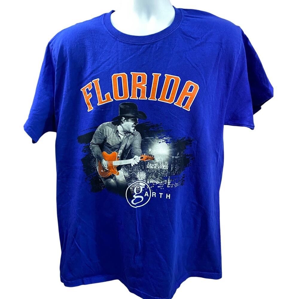 Garth Brooks University Of Florida Gators Mens Large T-Shirt Blue Stadium Tour
